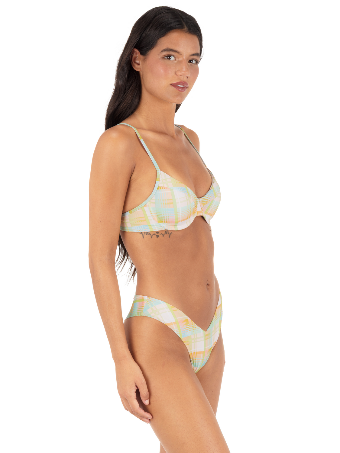 Vacay Plaid V-Front Skimpy