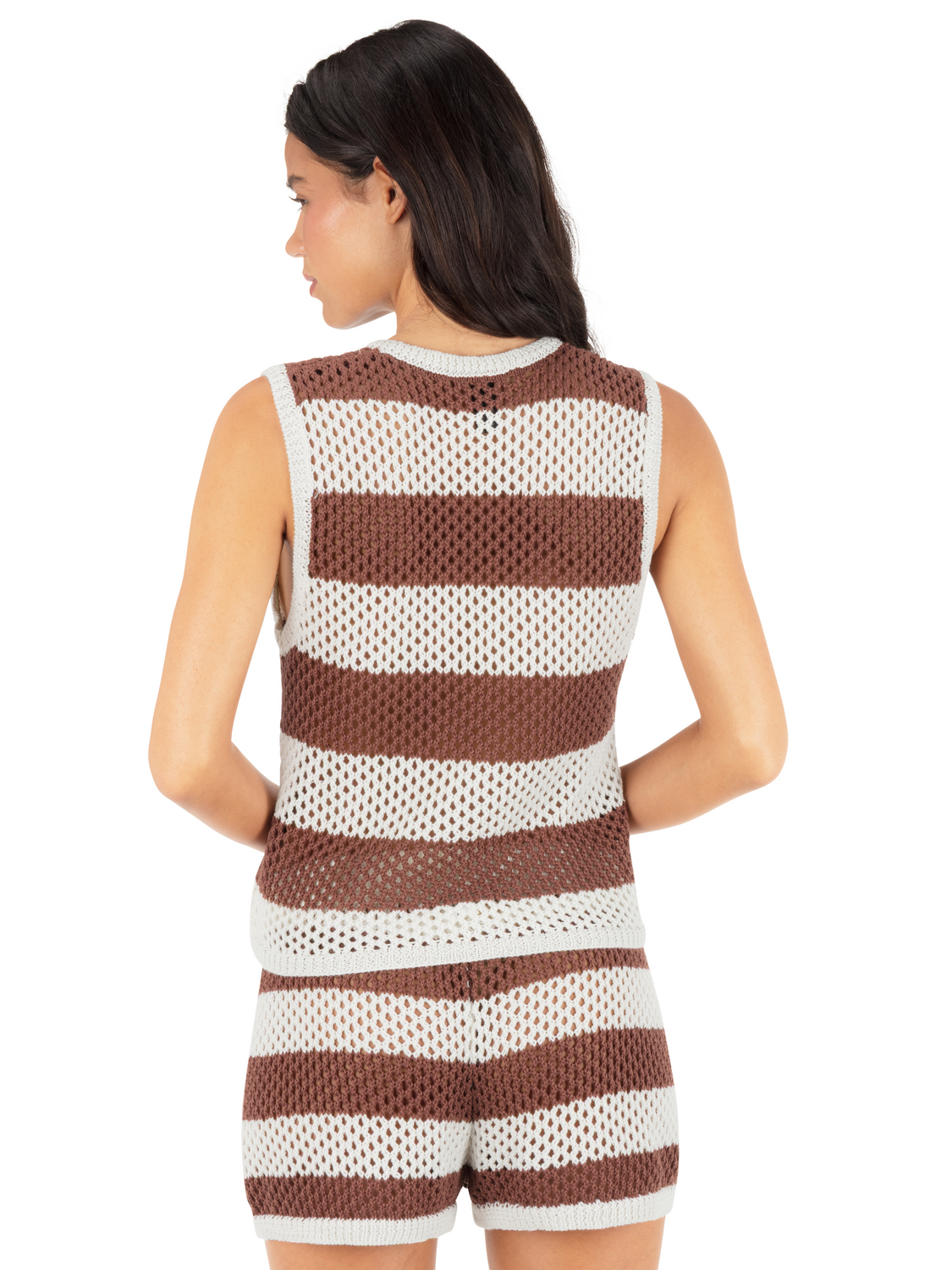 Stripe Crochet Vest
