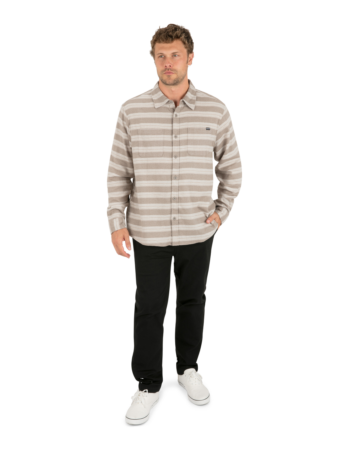 Eugene Stripe Flannel Long Sleeve