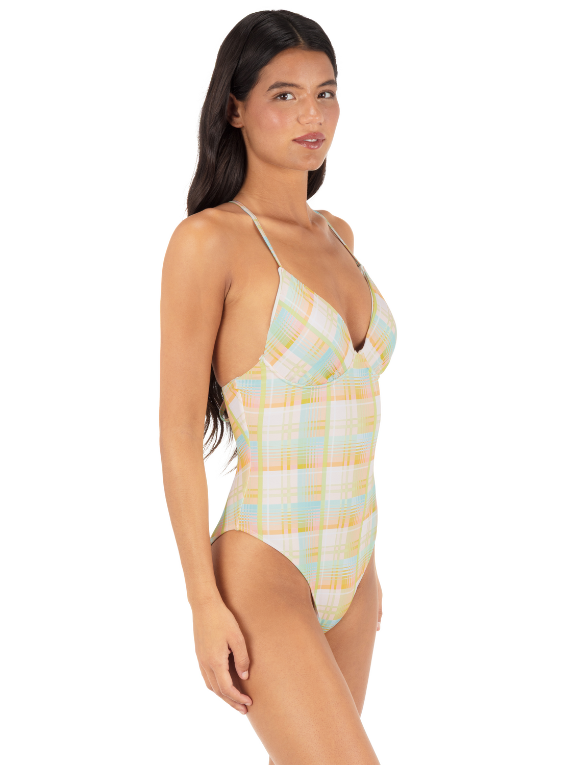 Vacay Plaid Soft Cup Moderate One Piece