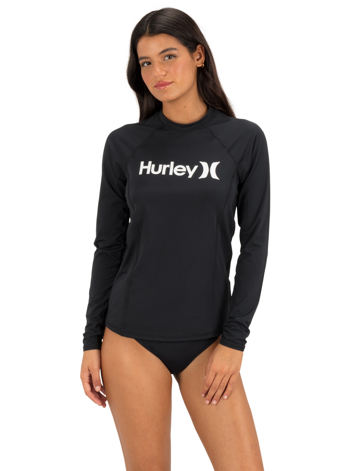 One & Only Solid Mock Neck Long Sleeve Rashguard