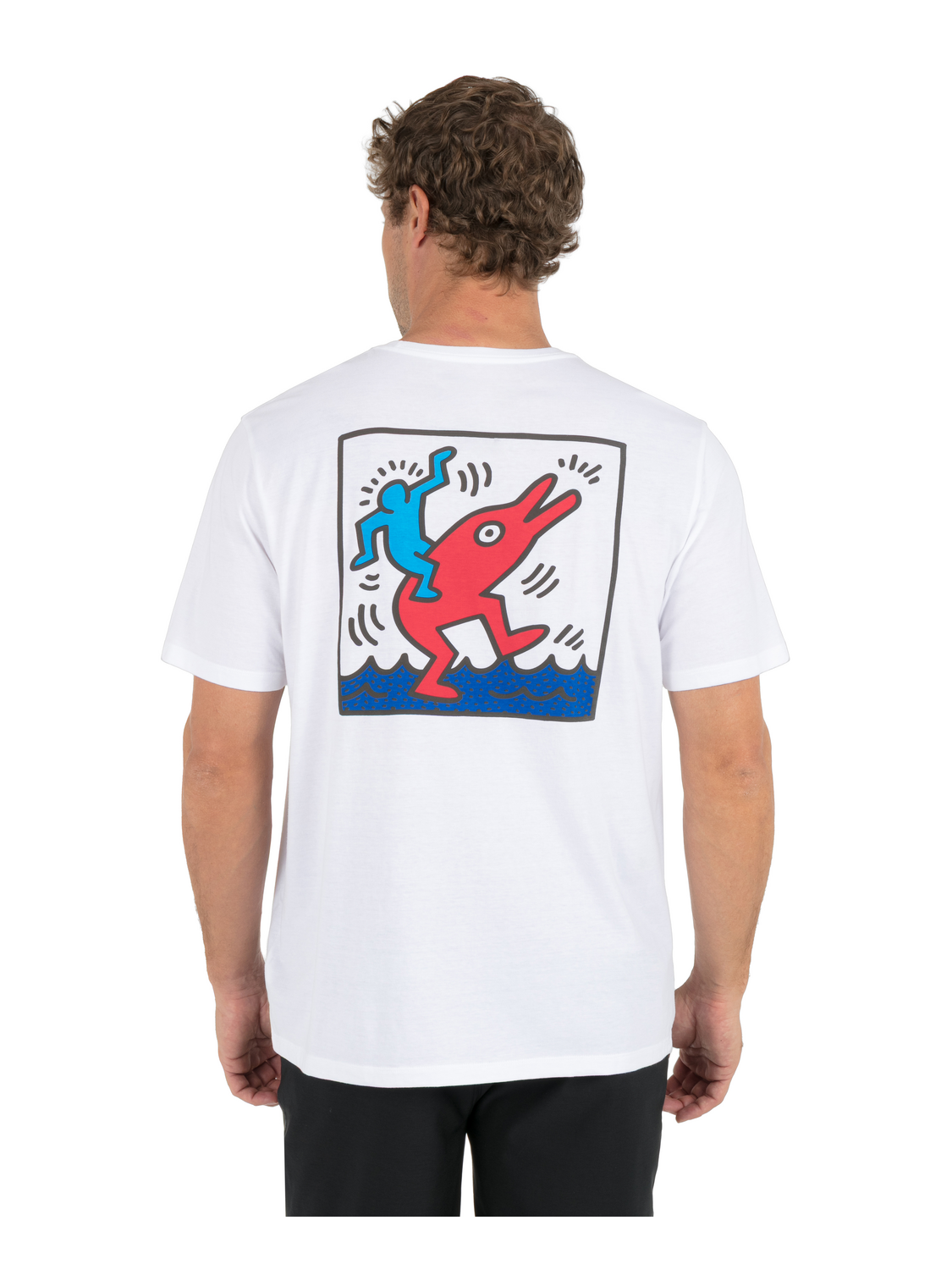 Hurley x Keith Haring Dolphin Ride Short Sleeve Graphic Tee