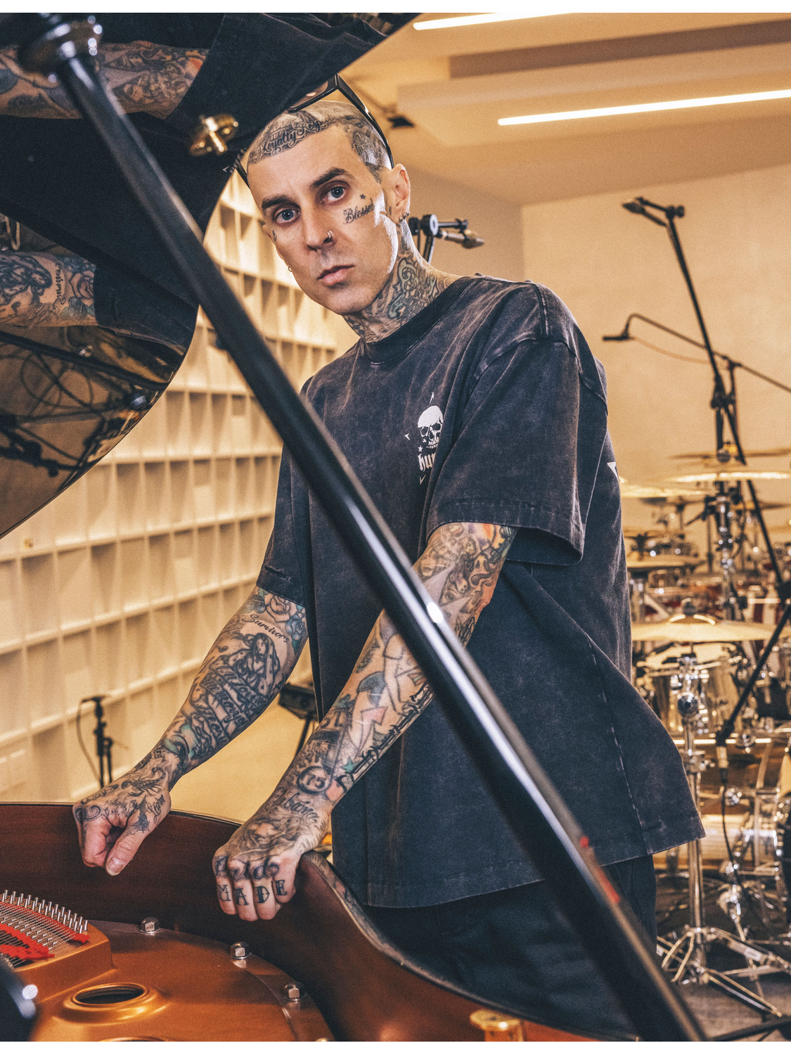Hurley x Travis Barker Skull Island Short Sleeve