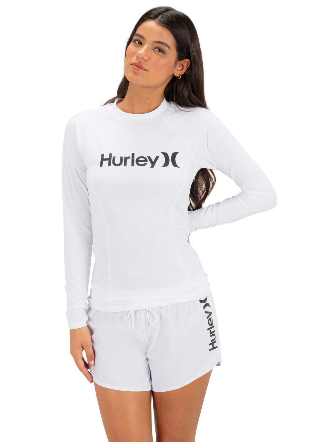 One & Only Solid Mock Neck Long Sleeve Rashguard