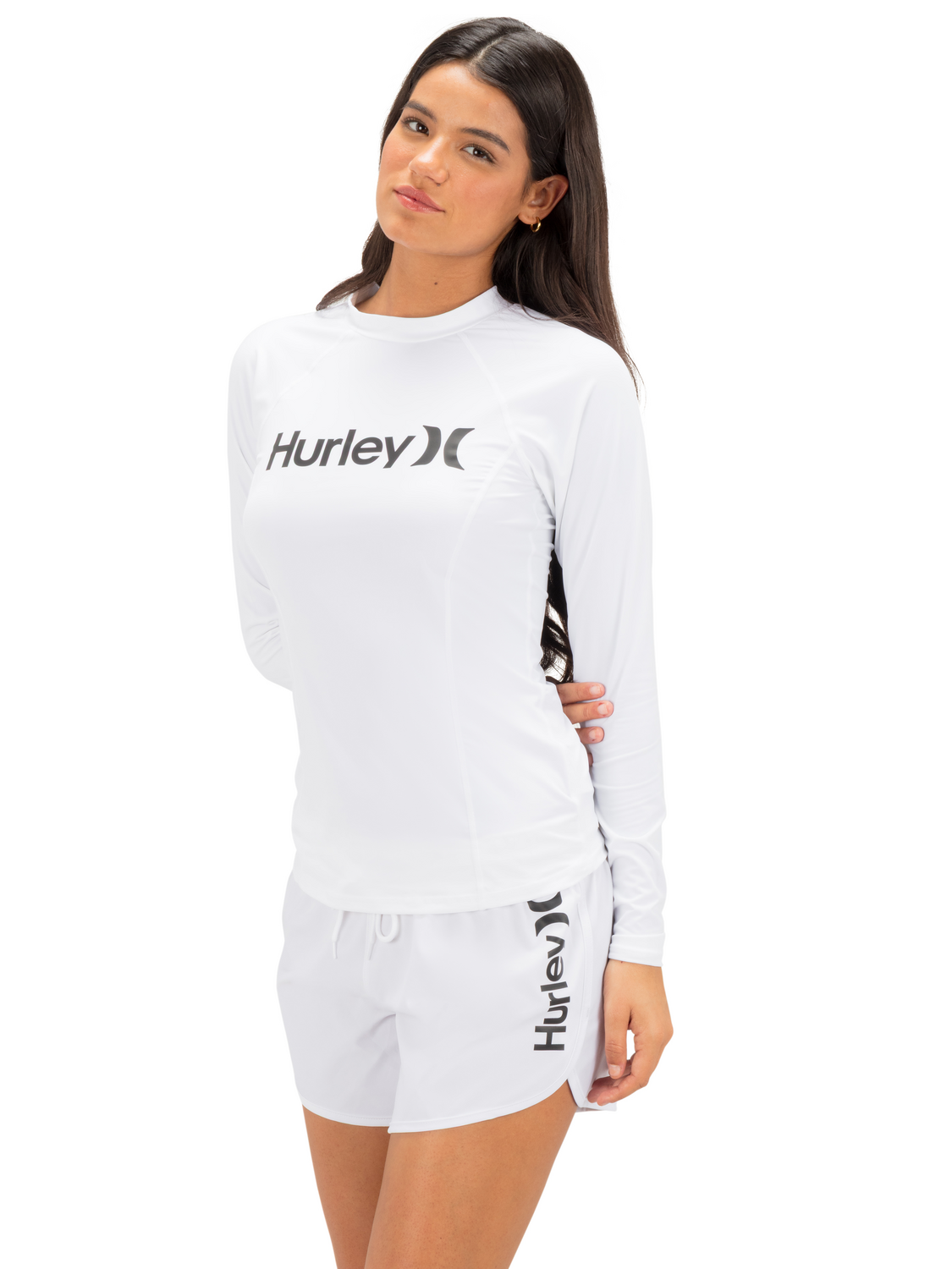 One & Only Solid Mock Neck Long Sleeve Rashguard