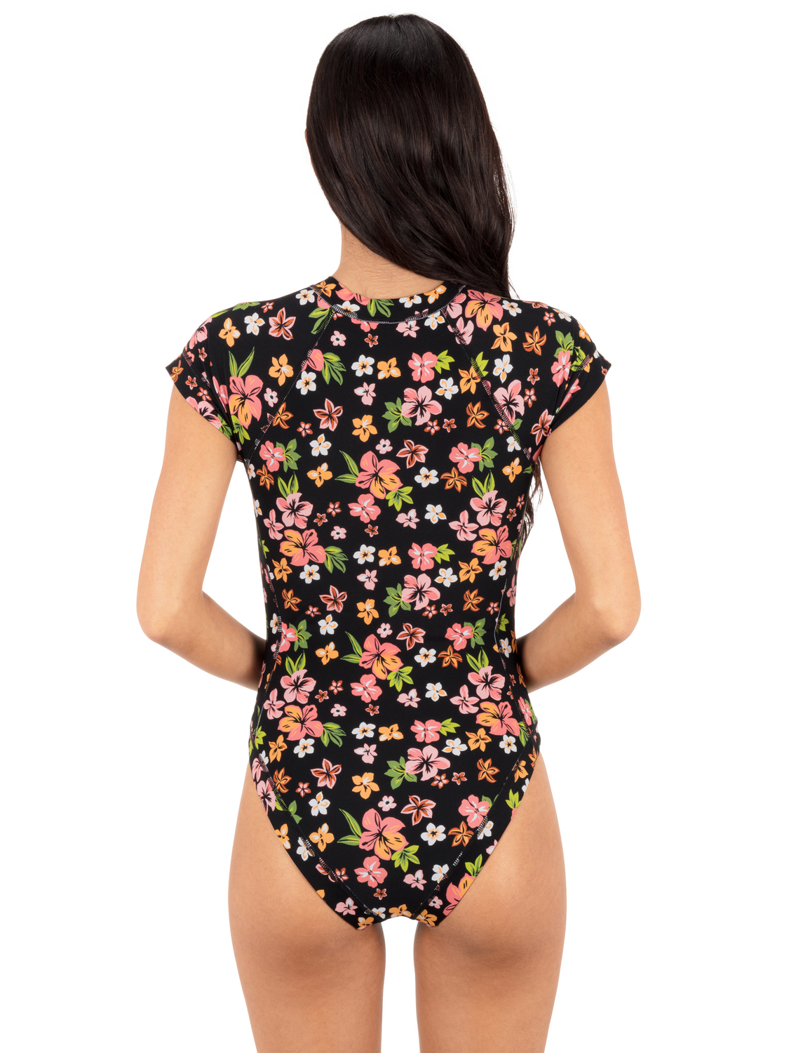 Max Hibiscus Dream Cheeky Short Sleeve Surfsuit