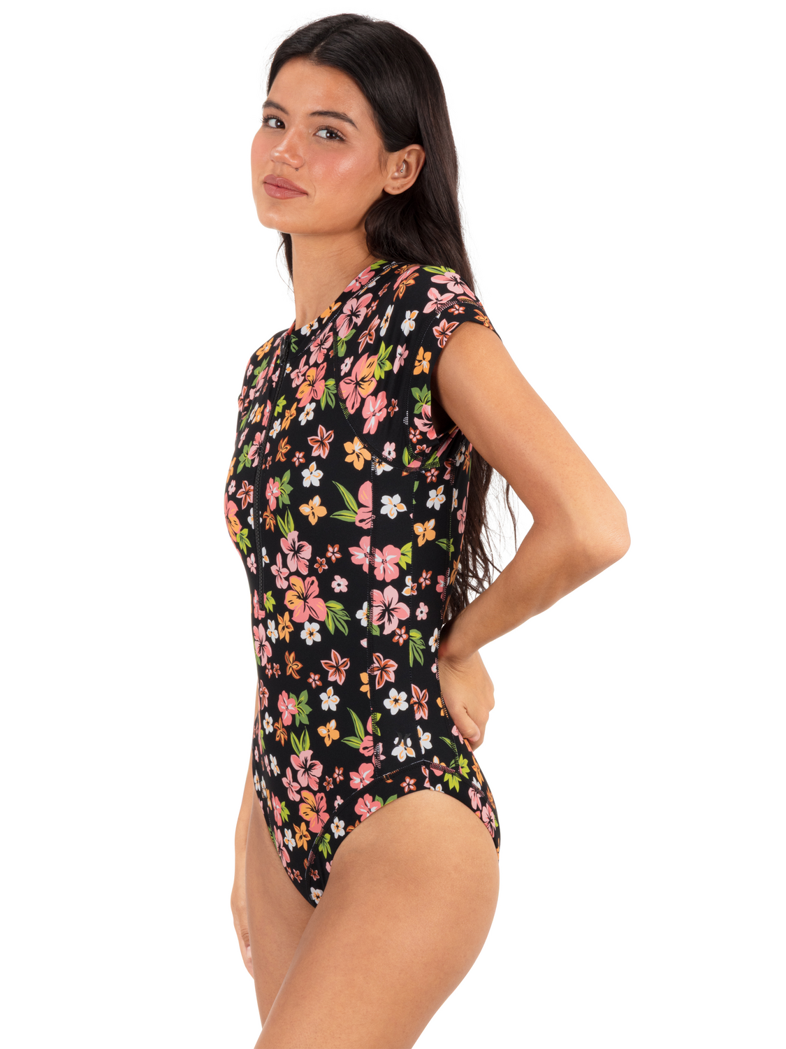 Max Hibiscus Dream Cheeky Short Sleeve Surfsuit