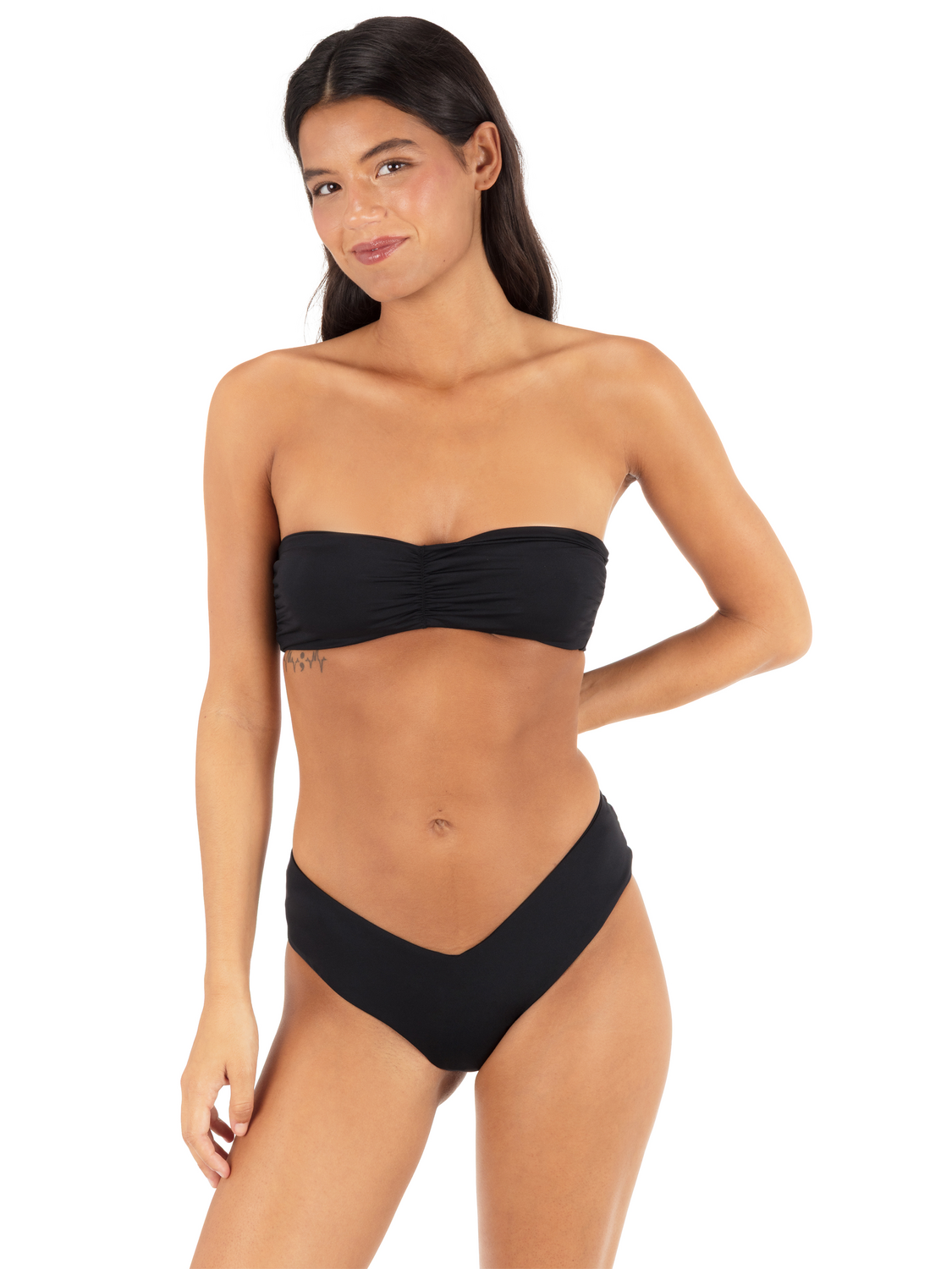 Solid Shirred Bandeau