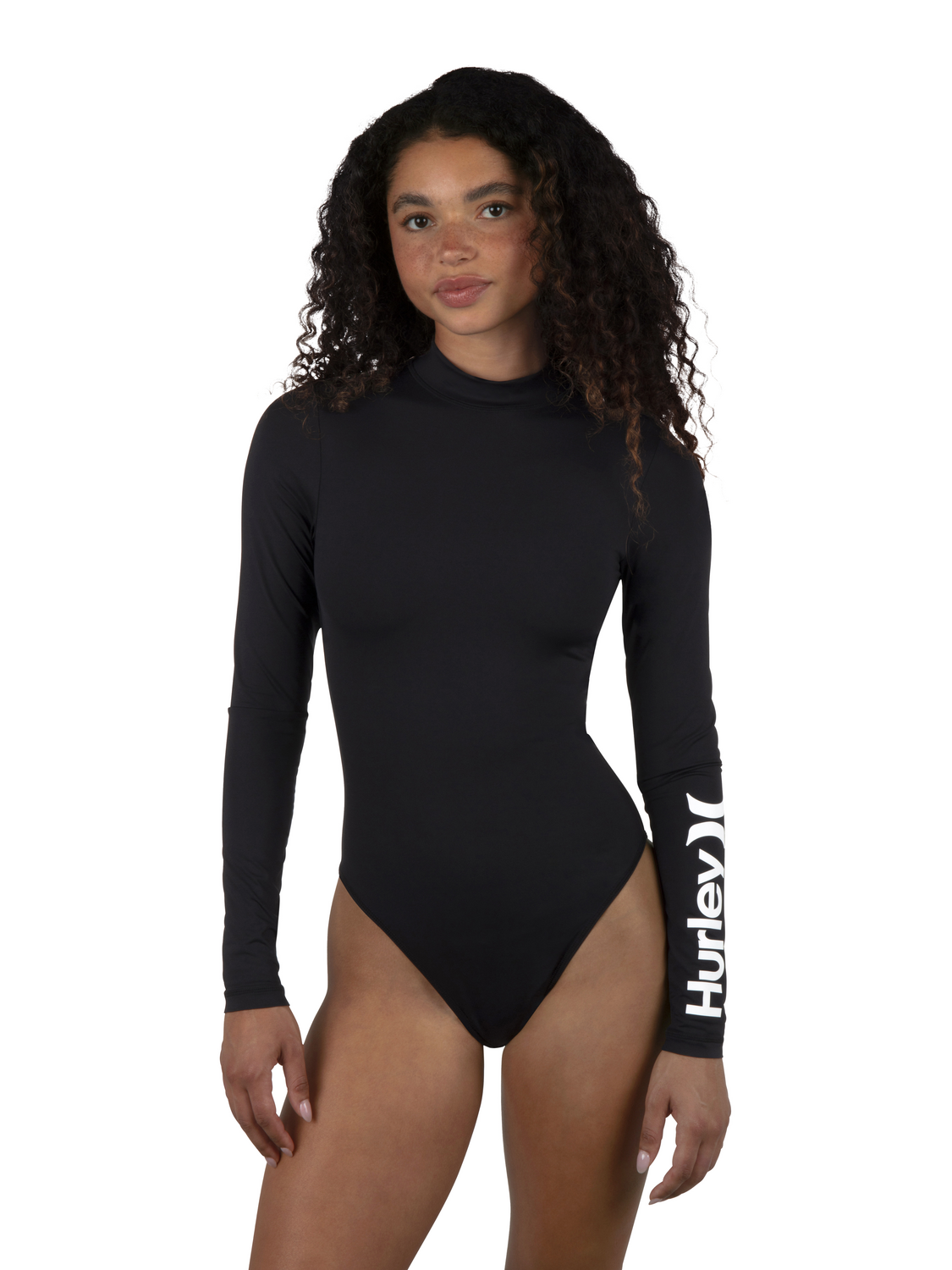 One & Only Mock Neck Zip Back Moderate Surf Suit