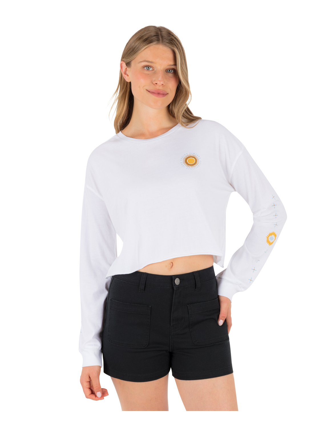 Eagles High Long Sleeve Crop Tee