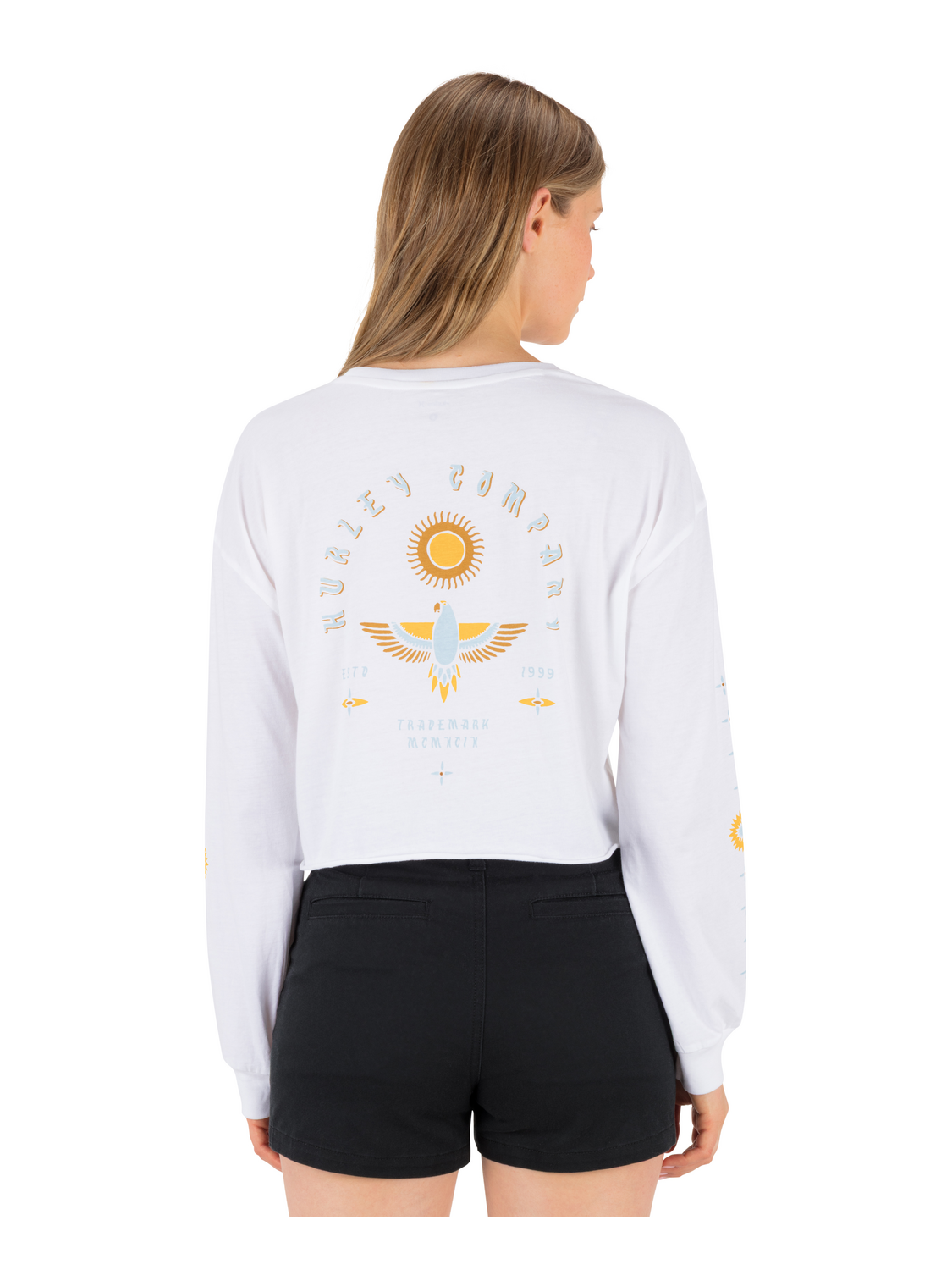 Eagles High Long Sleeve Crop Tee