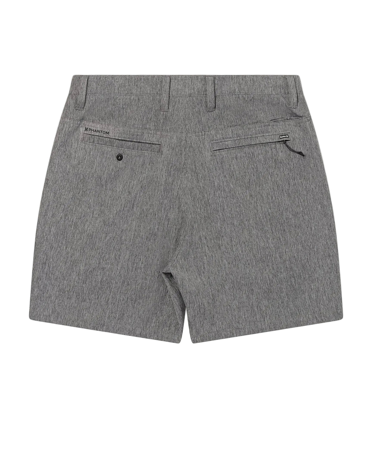 Gray shorts on a white background