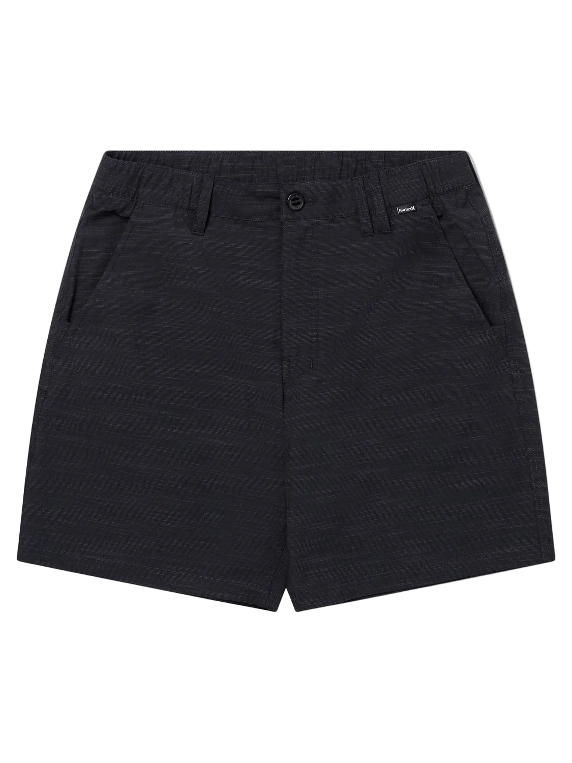 Black shorts on a white background