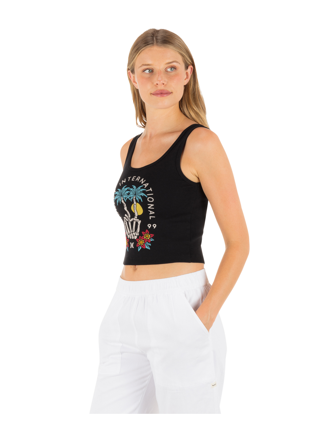 Peacebone Scoop Crop Tank