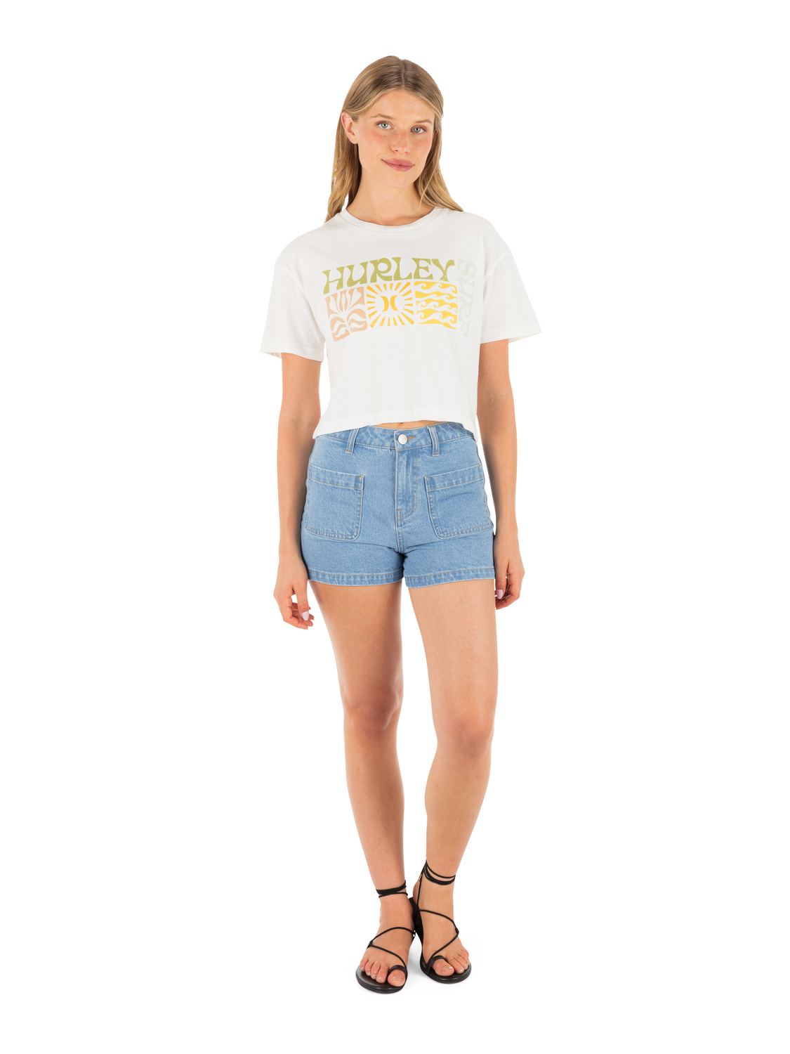 Surf Days Boxy Crop Tee