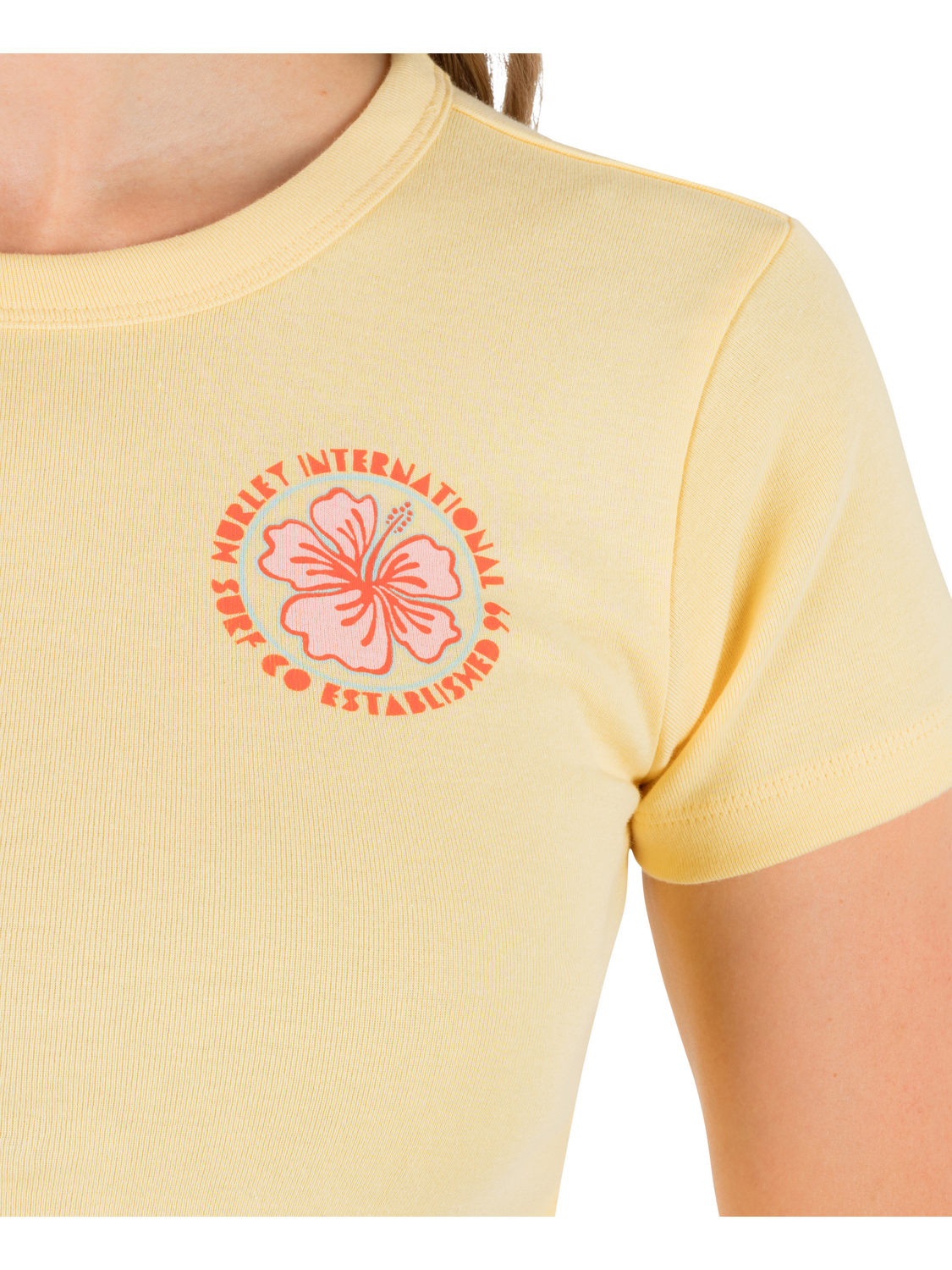 Hibiscus Stamp Baby Tee
