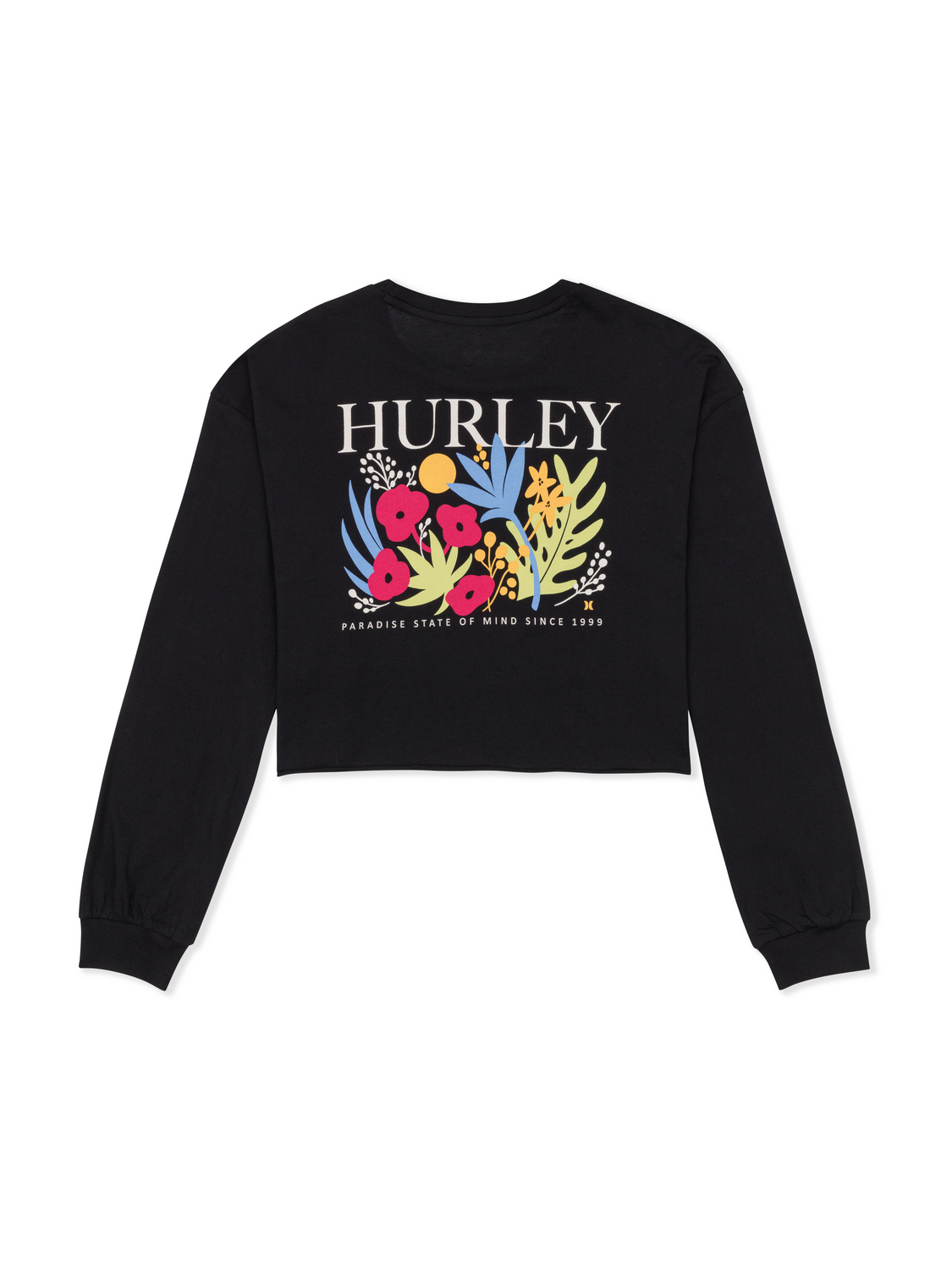 Floreal Long Sleeve Crop T-Shirt