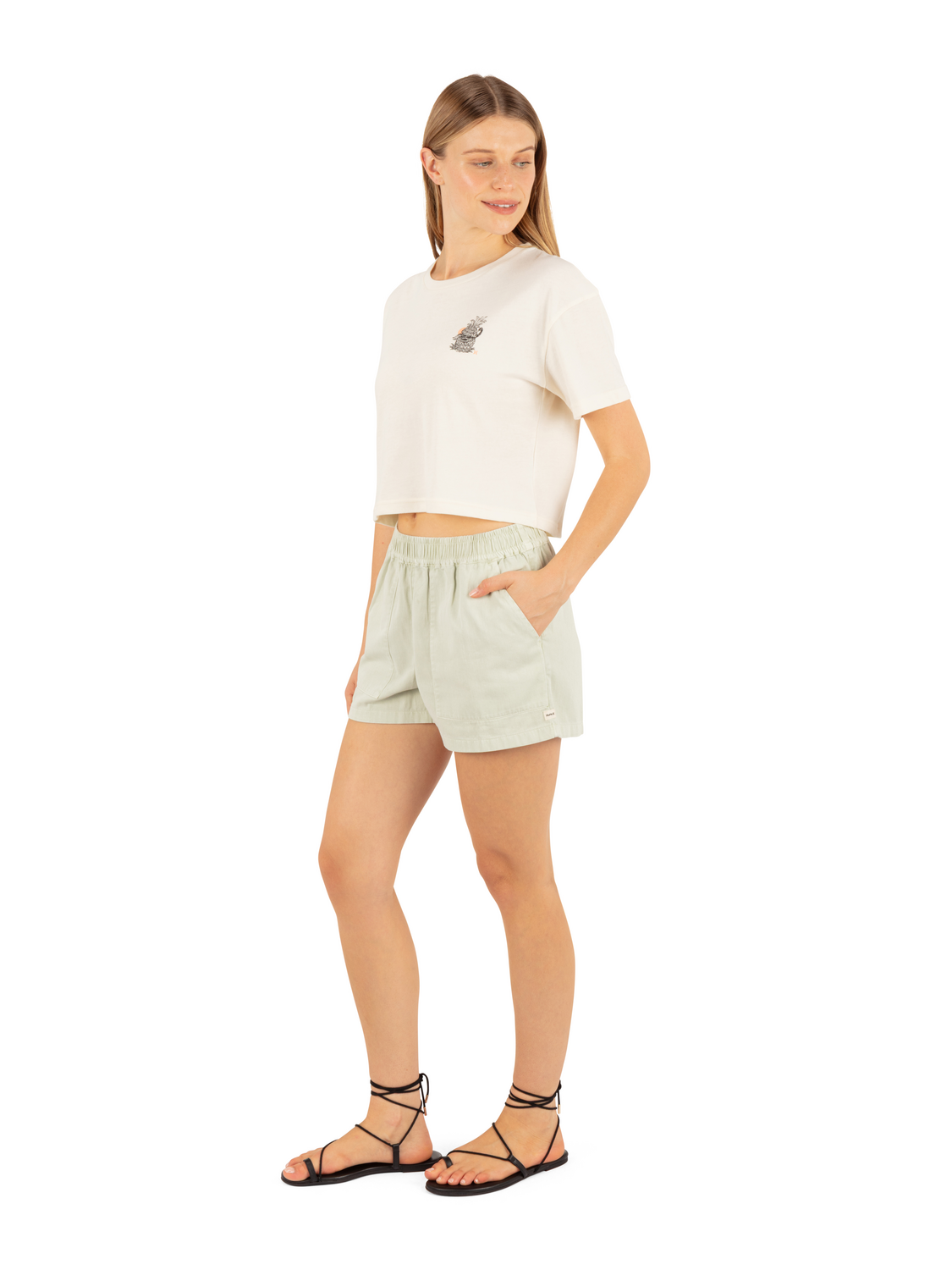 Tropical Trouble Boxy Crop Tee