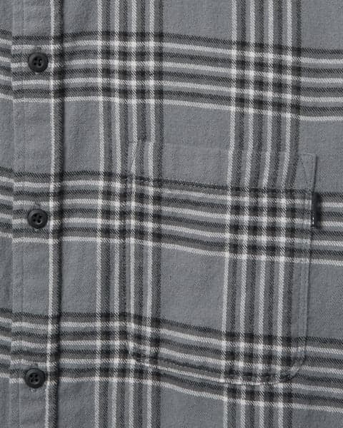 Portland Flannel | Stone Grey Shirt Organic Hurley -
