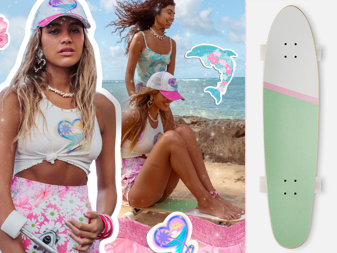 WIN A LIMITED EDITION LOVESHACKFANCY X HURLEY SKATEBOARD