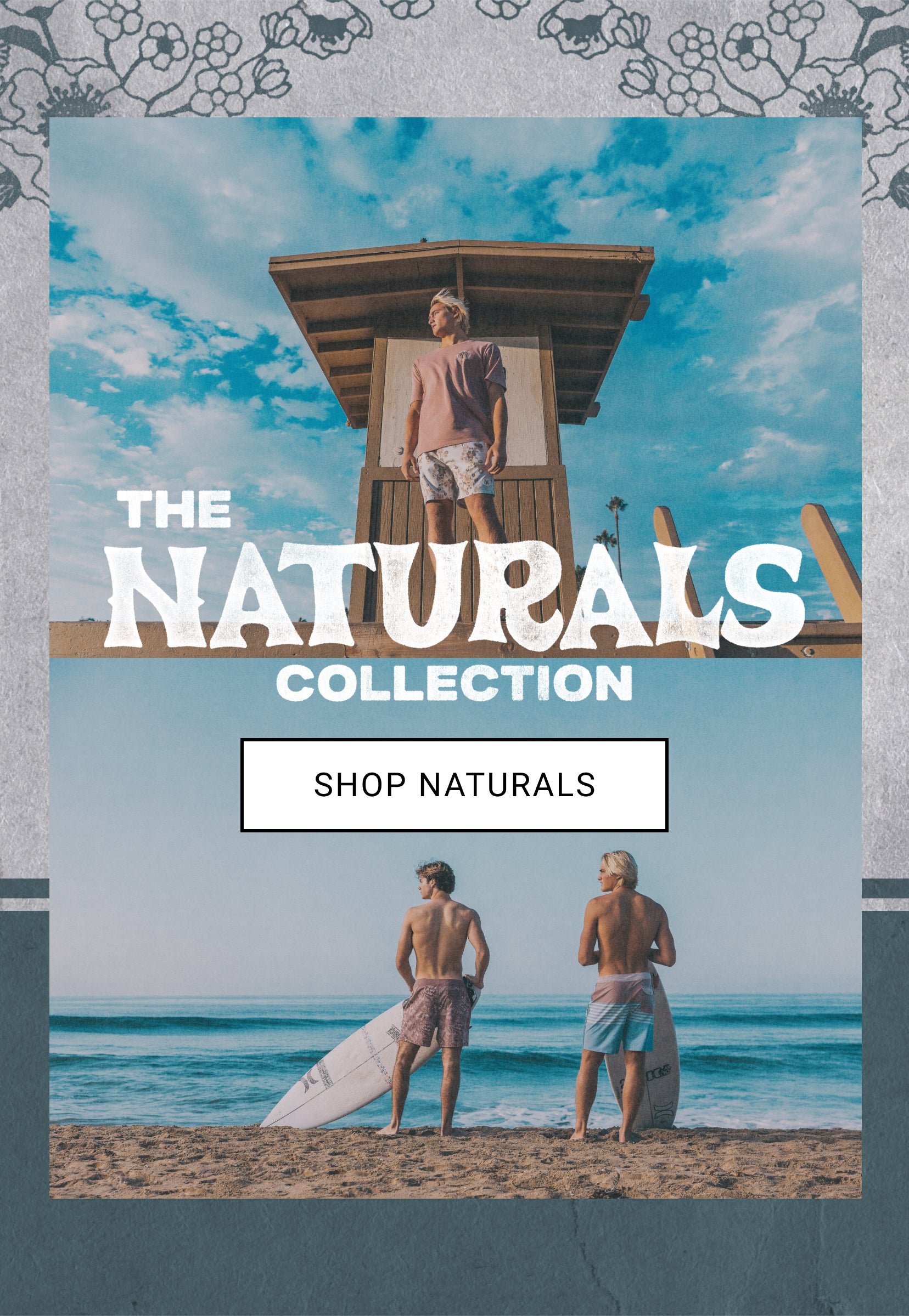 Men's Naturals collection banner