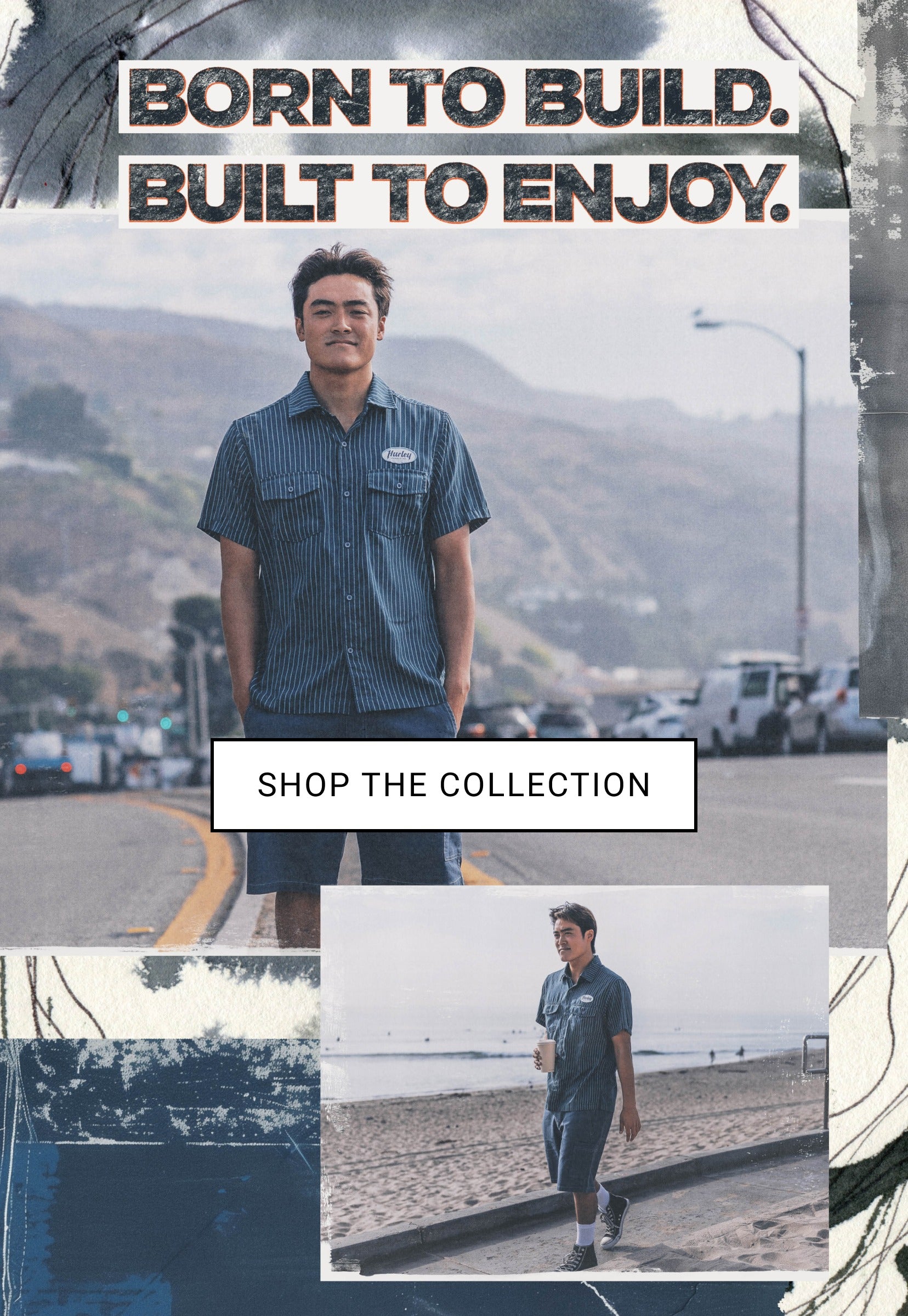 Haru Hurley×SRL Back open swim op • M One & Only Mock Neck Zip