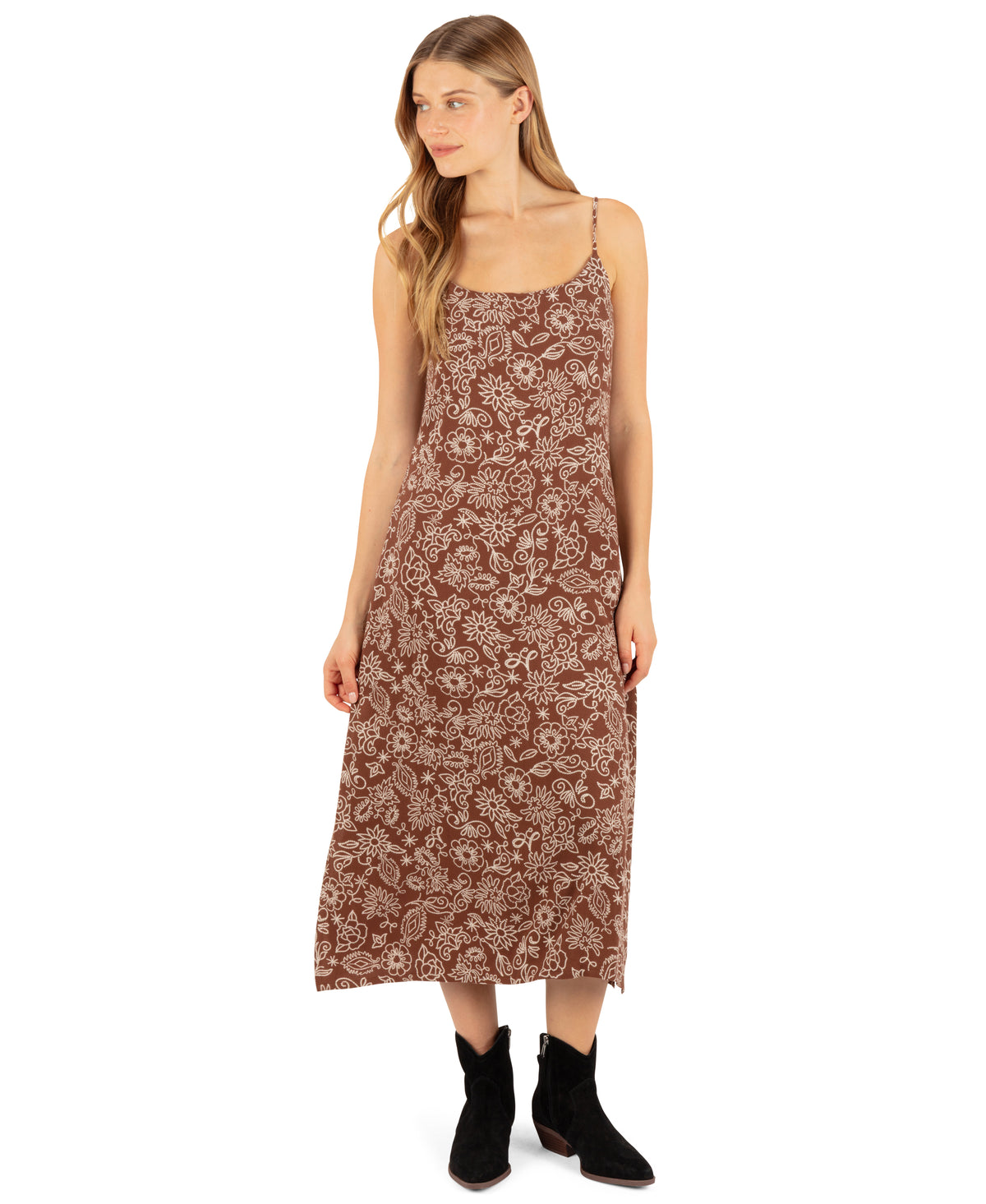 Stud Floral Midi