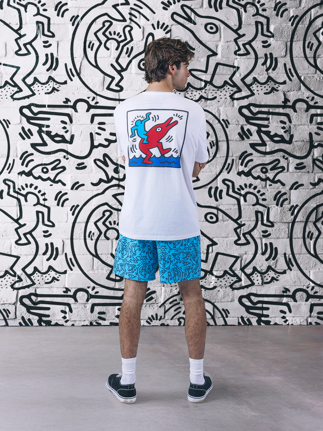 Hurley x Keith Haring Dolphin Ride Short Sleeve Graphic Tee