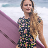 Max Hibiscus Dream Cheeky Short Sleeve Surfsuit