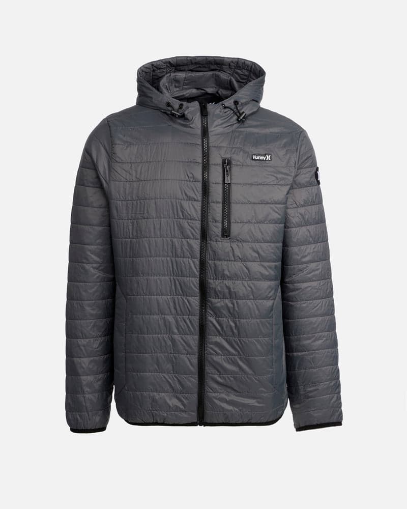 Iron Grey - Balsam Quilted Packable Jacket | Hurley