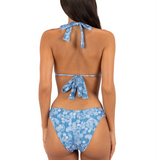 Denim Paisley Moderate Scoop Knot Bottom