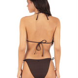 Wide Rib Solid Cheeky Tie Side Bottom