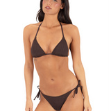 Wide Rib Solid Cheeky Tie Side Bottom