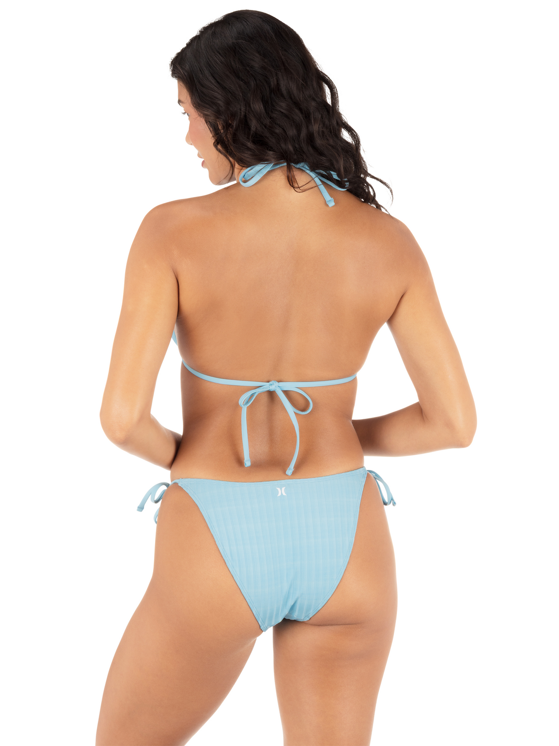 Wide Rib Solid Cheeky Tie Side Bottom