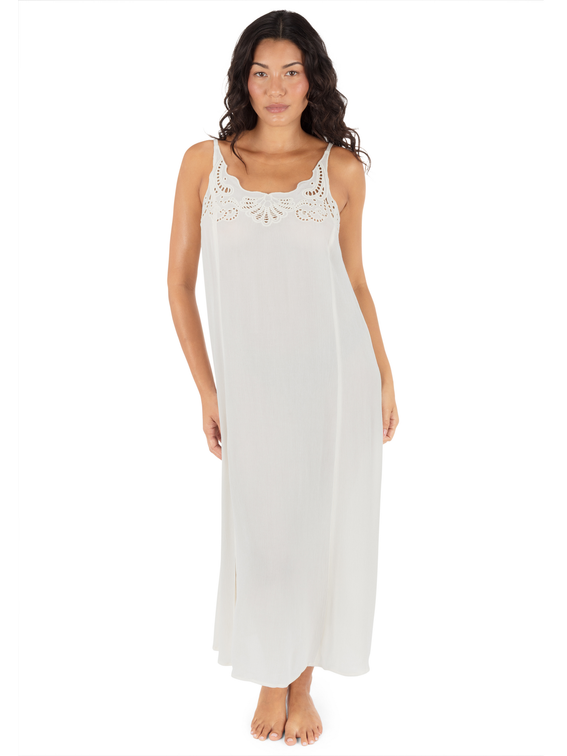 Embroidered Midi Dress
