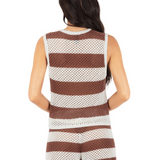 Stripe Crochet Short