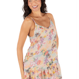 Scenic Sunset V Neck Mini Dress