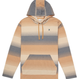 Hoodie with striped pattern on a white background