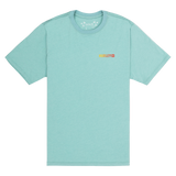 Light blue t-shirt with a logo on a white background