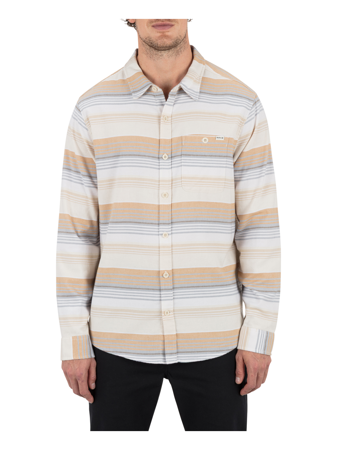 Portland Stripe Stretch Flannel Long Sleeve