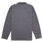 Gray long-sleeve shirt on a white background