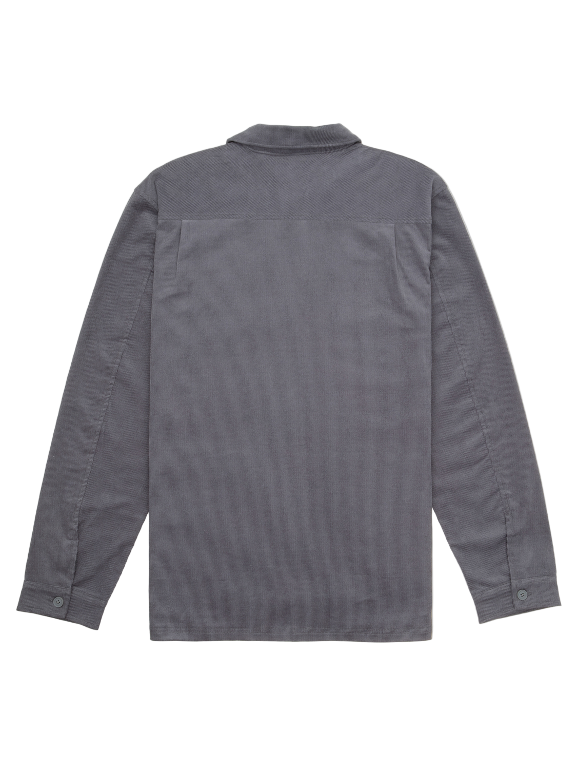 Gray long-sleeve shirt on a white background