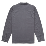 Gray long-sleeve shirt on a white background