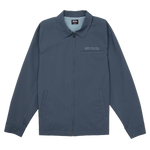 Blue jacket with brand logo on a white background