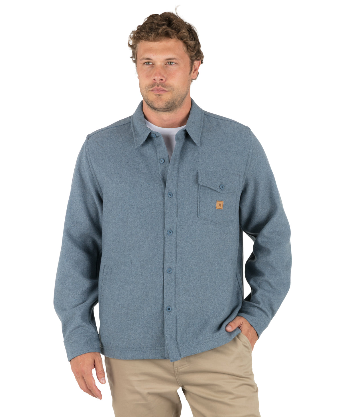 San Juan Wool Overshirt Long Sleeve