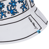 Hurley x Keith Haring Dancing Daisies Reversible Bucket Hat