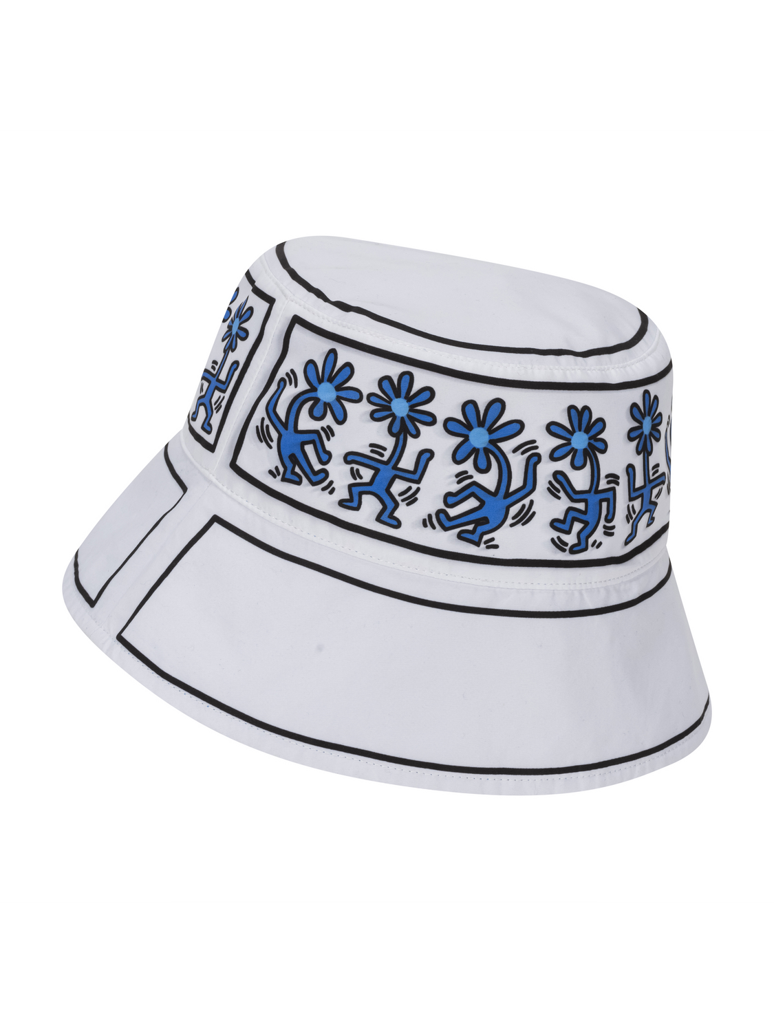 Hurley x Keith Haring Dancing Daisies Reversible Bucket Hat