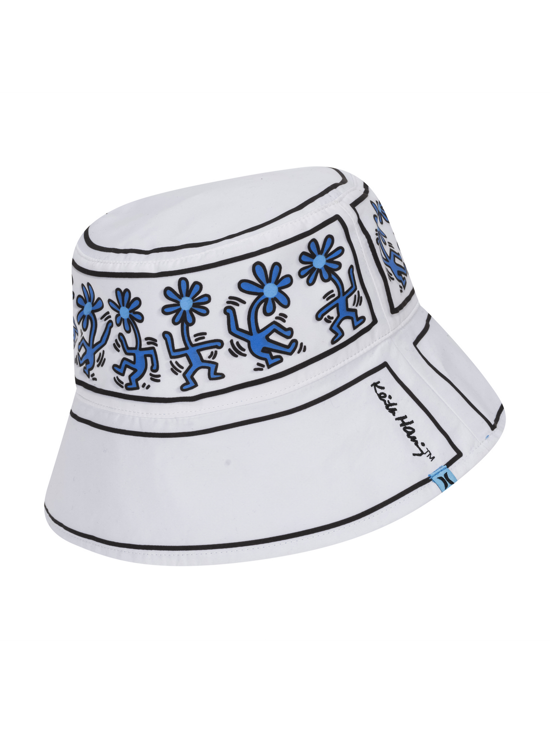 Hurley x Keith Haring Dancing Daisies Reversible Bucket Hat