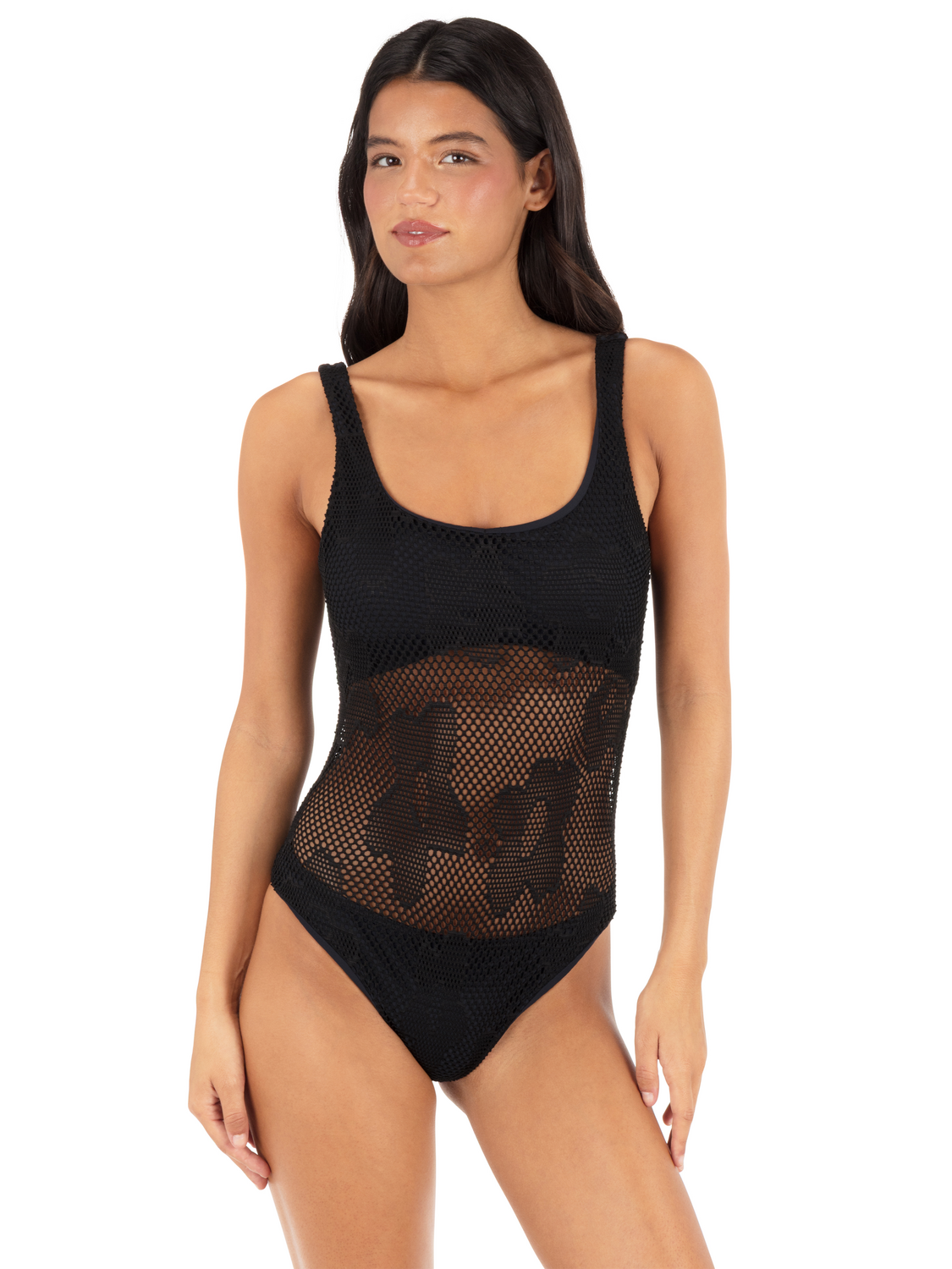 Daisy Mesh Moderate One Piece