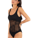 Daisy Mesh Moderate One Piece